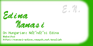 edina nanasi business card